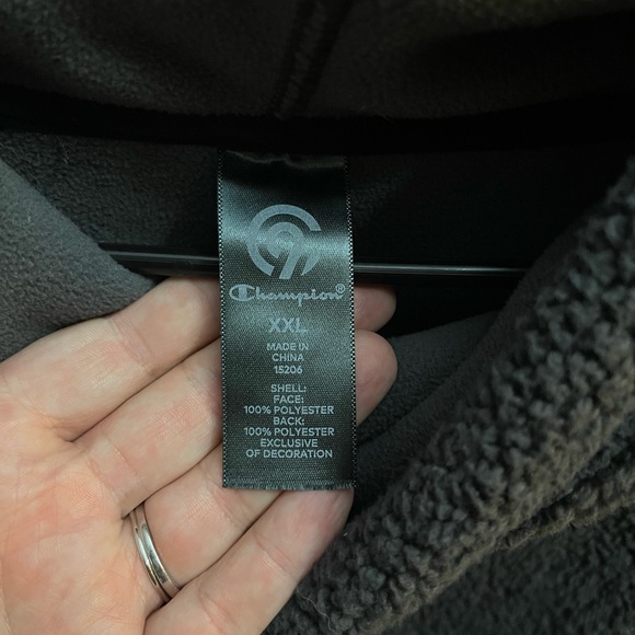 Champion fleece sweaters. 1 grey and 1 purple - Picture 2 of 3